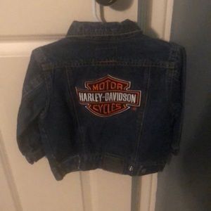24M toddler Harley Davidson denim jacket